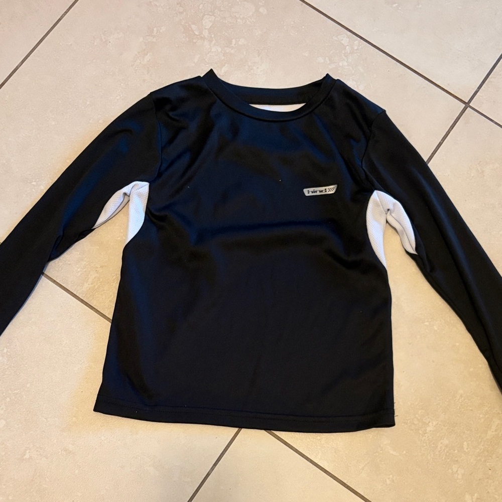 Hind Black Top with White Inner Neckline